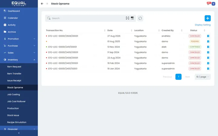 Stock Opname