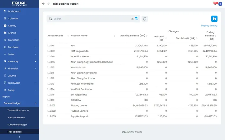 Trial Balance