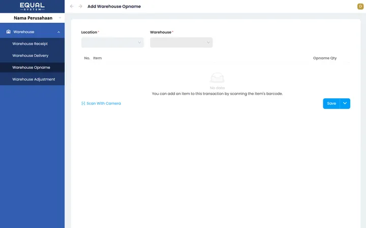 Add Warehouse Opname