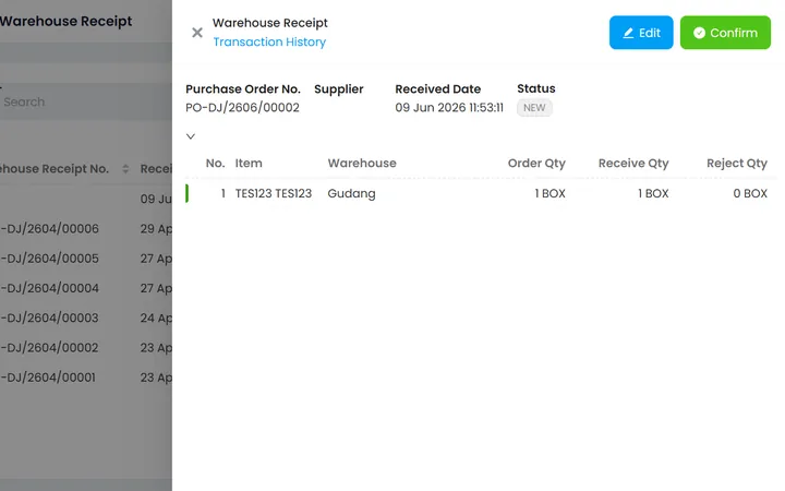 Warehouse Receipt